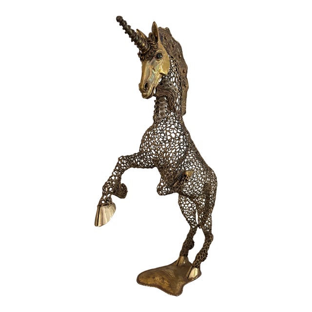 1960s Luciano Bustamante Numbered Unicorn Sculpture For Sale