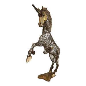 1960s Luciano Bustamante Numbered Unicorn Sculpture