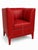 Cub armchair in leather and wood by christophe perichon. Dimensions: w 75 x d 65 x h 80 cm. Materials: leather and wood....