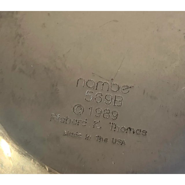 Chrome 1960s Mid-Century Modern Cast Metal Nambe Bowls by Richard K Thomas - Set of 2 For Sale - Image 8 of 13