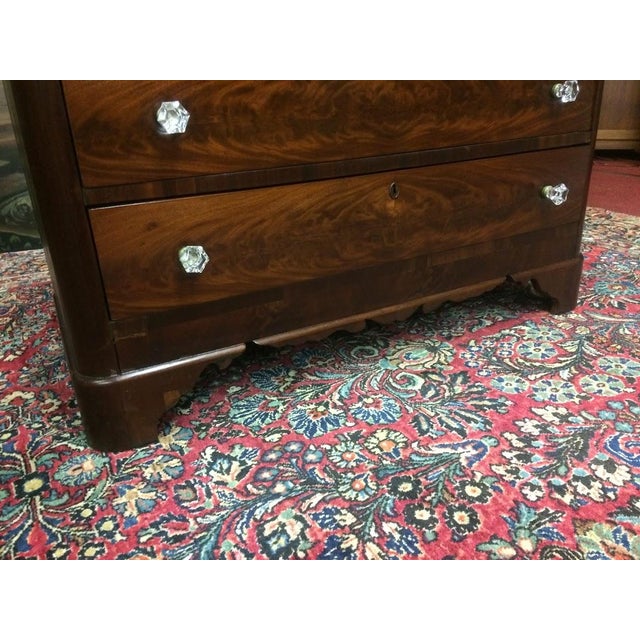 Mid 19th Century Antique Chest of Drawers, Mahogany 19th Century Dresser For Sale - Image 5 of 10