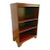 1950s Mid Century Sligh Lowry Bookcase Slimline Two Adjustable Shelves Walnut 1a For Sale