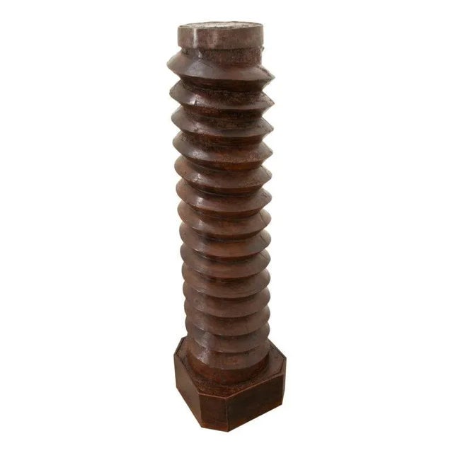 French 18th Century Solid Wine Press Pedestal For Sale - Image 12 of 12