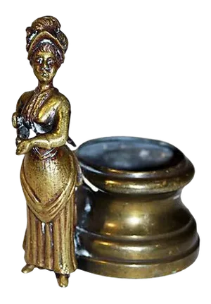 19c Brass Toothpick Holder