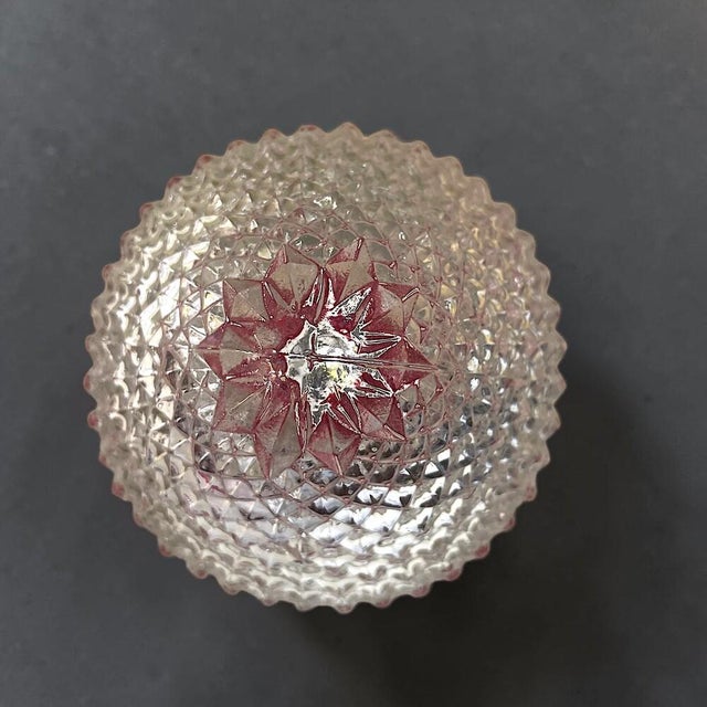 Mid-Century Modern Italian Red Glass Wall Sconces, 1960s, Set of 3 For Sale - Image 6 of 10