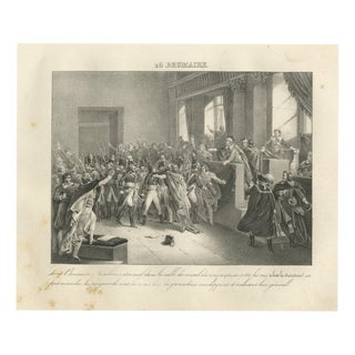 Madou, Bonaparte in the Council of Five Hundred, 1827, Lithograph For Sale