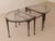 Brutalist Brutalist Wrought Bronze and Crystal Glass Coffee Table by Lothar Klute, 2001, Set of 3 For Sale - Image 3 of 12