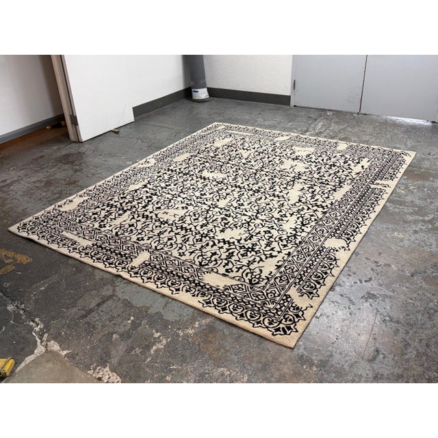 Traditional 8ft × 10ft Pottery Barn Elva Hand Tufted Area Rug For Sale - Image 3 of 12