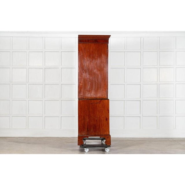 Wood English George III Walnut Linen Press, 1800 For Sale - Image 7 of 16