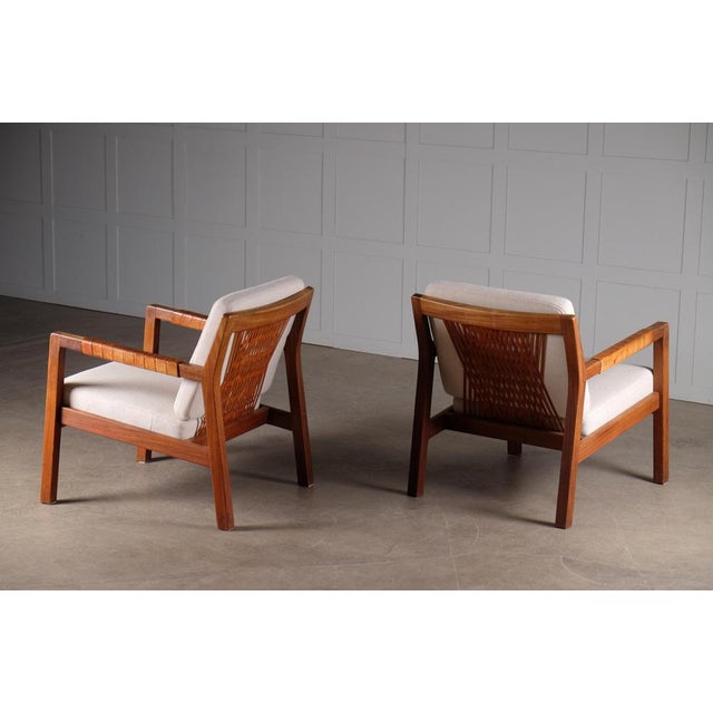 Set of Rialto Armchairs attributed to Carl-Gustav Hiort attributed to Ornäs, Finland, 1950s For Sale - Image 12 of 14