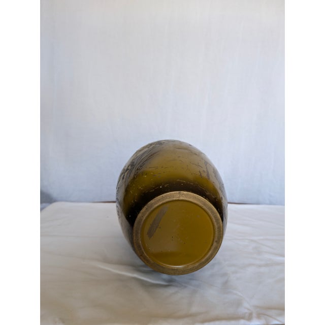 Japanese Japanese Bronze Vase For Sale - Image 3 of 4