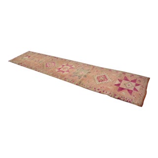 Apricot Tonea Vintage Floral Runner For Sale