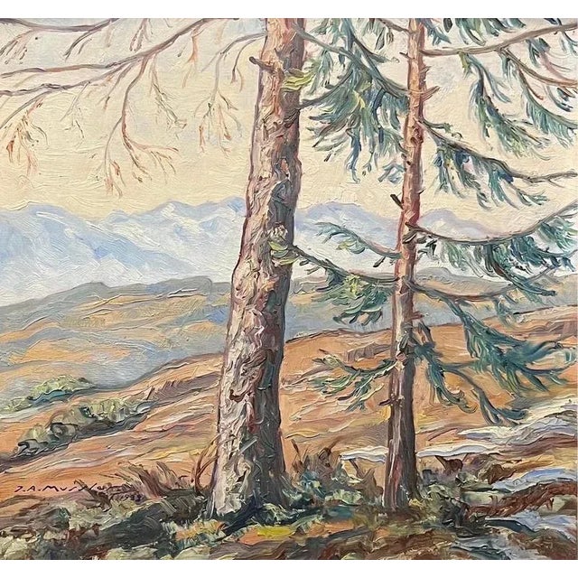 Joseph André Mussler, Evening in the Mountains, 1938, Framed For Sale - Image 11 of 11