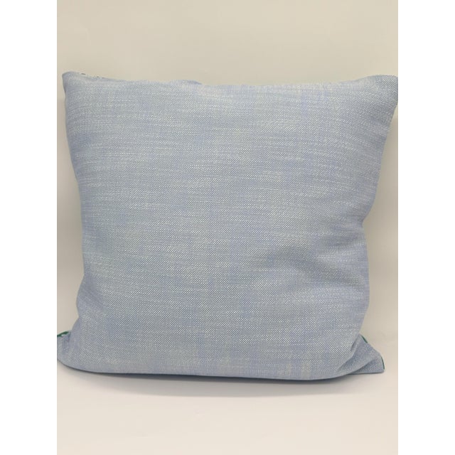 Lulu DK Lulu Dk Safari in Green and Blue Pillow Cover For Sale - Image 4 of 4