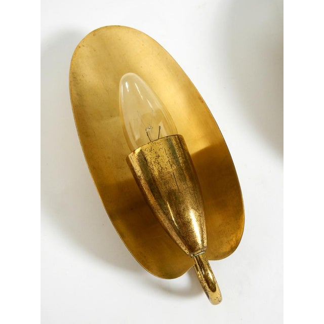 Mid-Century Modern Brass Wall Lamps, 1950s, Set of 2 For Sale - Image 11 of 18