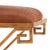 Early 21st Century Gilt Iron Bench Upholstered in New Cowhide. Contemporary. For Sale - Image 5 of 6