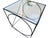Black Vintage Wrought Iron Rods Xo Side End Table Attributed to Frederic Weinberg MCM For Sale - Image 8 of 17