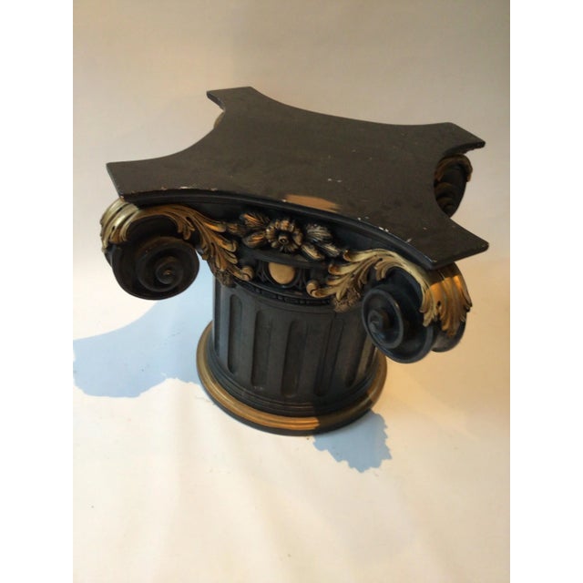 1910, Large Wood Capitol Base For Sale In New York - Image 6 of 13