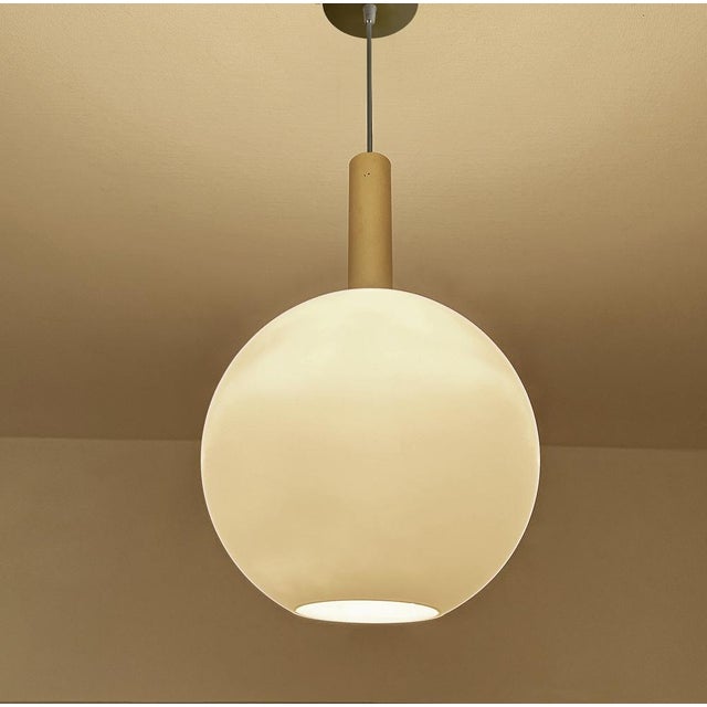 Large Vintage Glass Pendant Light from Doria, 1950s For Sale - Image 6 of 13
