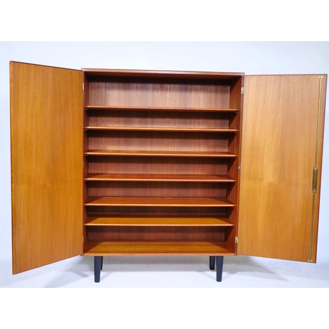 Mid-Century Teak Highboard by Børge Mogensen for Søborg Møbelfabrik, 1960s For Sale - Image 11 of 13