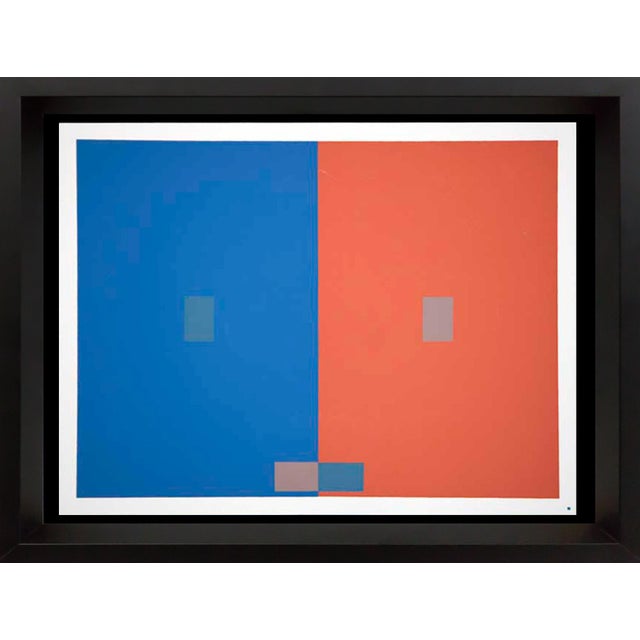 1960s Modern Josef Albers Original Silkscreen 1963 [VII-2a] Limited Ed.w/Custom Frame For Sale - Image 5 of 5