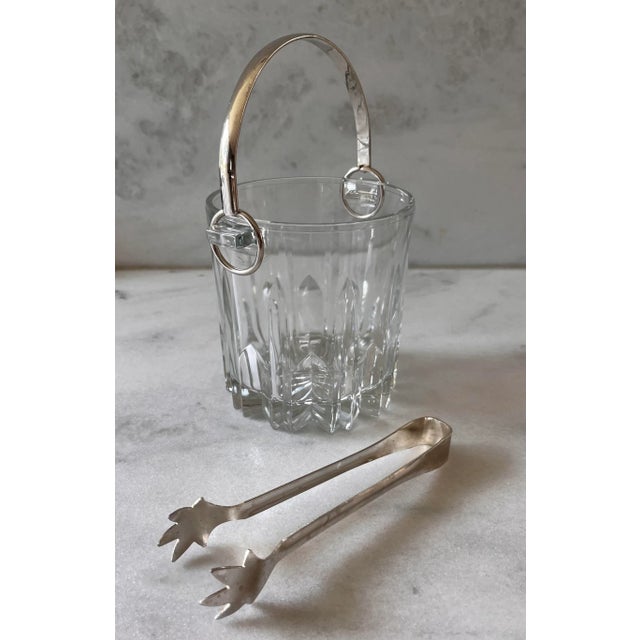 Mid 20th Century Italian 7 Piece Cut Crystal and Silver Bar Set For Sale - Image 5 of 13