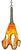 Art GLass Abstract Orange Looped Pendant Light For Sale - Image 9 of 18