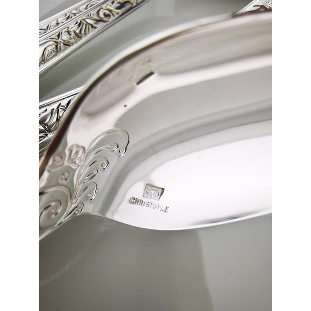 Christofle Silver-Plated Garden of Eden Cutlery Service for 12 from Christofle et Cardeilhac, Set of 100 For Sale - Image 6 of 18