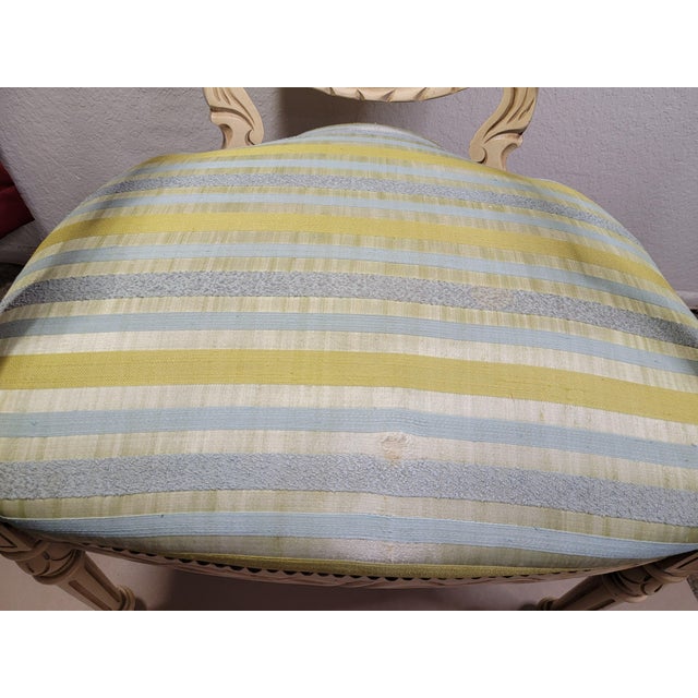 1950s 1950s Classic French Louis XVI Fauteuil Armchair For Sale - Image 5 of 12