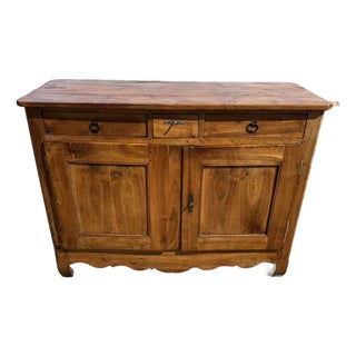 18th Century French Country Louis XV Walnut Sideboard / Buffet For Sale