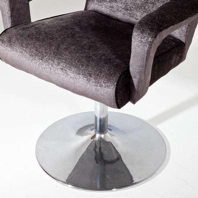 Mid-Century Modern Mid-Century Italian Swivel Chairs, Set of 4 For Sale - Image 3 of 18