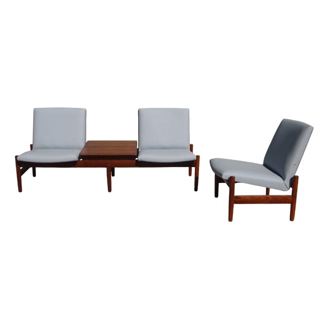 Scandinavian Modular Living Room Set by Gunnar Sørlie for Karl Sørlie and Sons, 1960s, Set of 4 For Sale