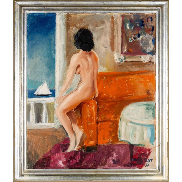 Carl Magnus Lindqvist, Summer Cottage, 1960s, Oil on Canvas, Framed For Sale - Image 4 of 18