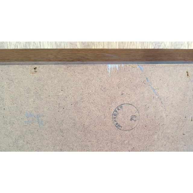 Mid Century Modern Walnut Wall Mirror For Sale In Providence - Image 6 of 6