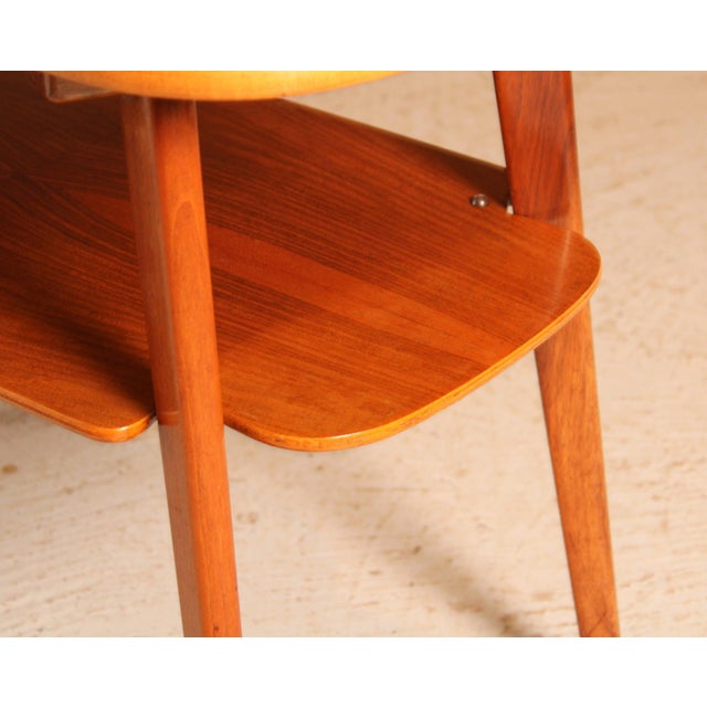 Brown Mid-Century Modern Walnut Magazine Rack, 1960s For Sale - Image 8 of 10