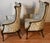 1930 Pair French Carved Mahogany High-Back Living Room Chairs / Spring-Seat For Sale - Image 17 of 18