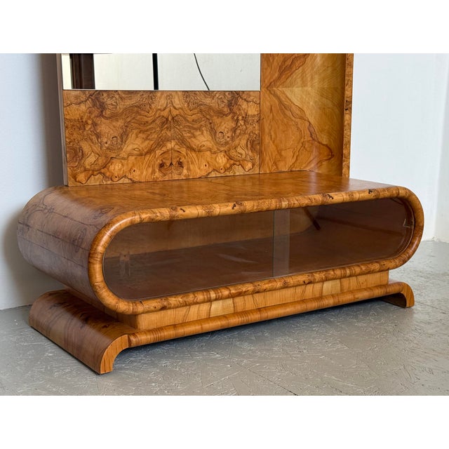 Art-Deco Walnut Dressing Mirror, 1930s For Sale - Image 4 of 9