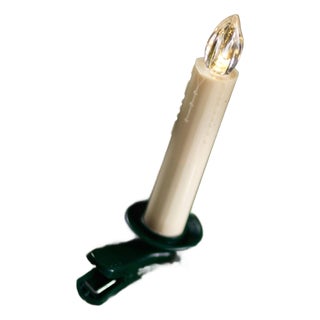 LED Clip on Tree Taper Candles with Remote (Set of 12) For Sale