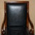 Black Leather and Cherrywood Grange Paris Captain's Chair from Harrods London For Sale - Image 4 of 18