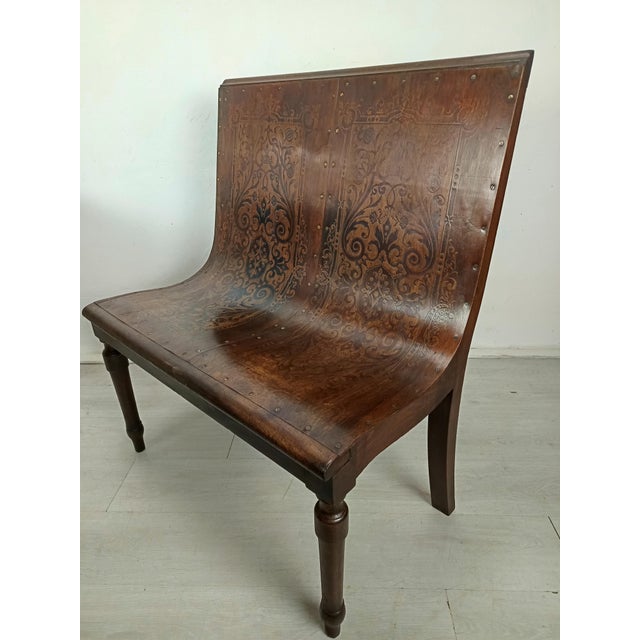 Embossed Bistro Bench from Thonet, 1890s For Sale - Image 9 of 18