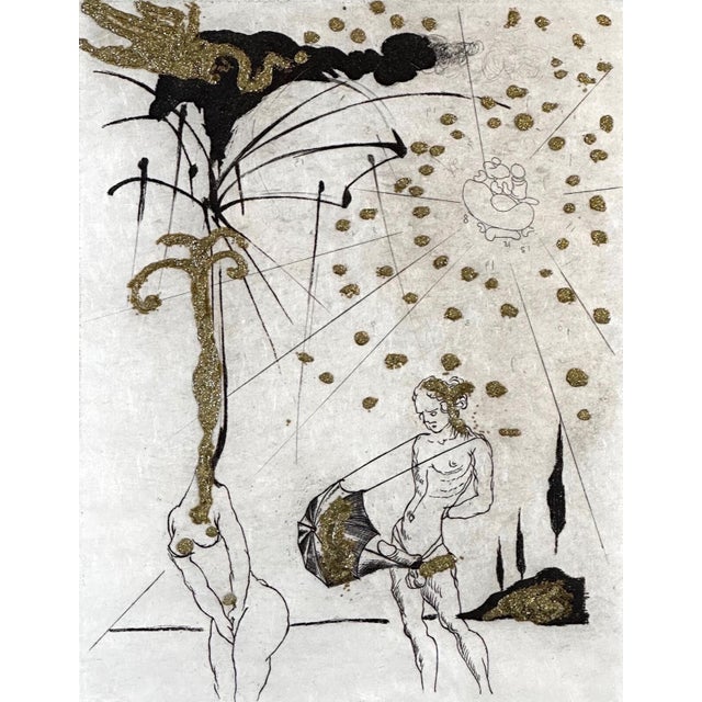 ARTIST: Salvador Dali TITLE: Les Amours Jaunes The Rebel Poet MEDIUM: Etching + Gold Flakes SIGNED: Hand Signed EDITION...