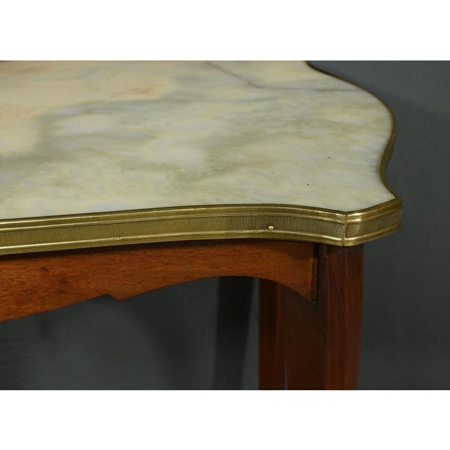Mahogany and Marble Table, 1920s For Sale - Image 10 of 18