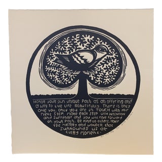 Contemporary Abstract Relief Print by Nicola Barsaleau For Sale