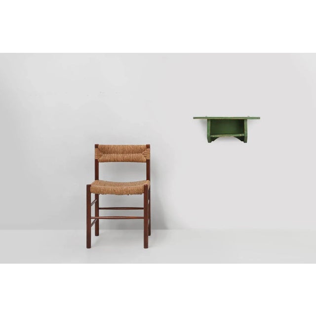 France / 1880 / small green wall unit / wood / rustic / mid-century / vintage / French provincial Decorative small green...