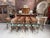 These 14 beechwood bistro chairs still have their original green velvet seats (shows normal wear and tear; see photos)....