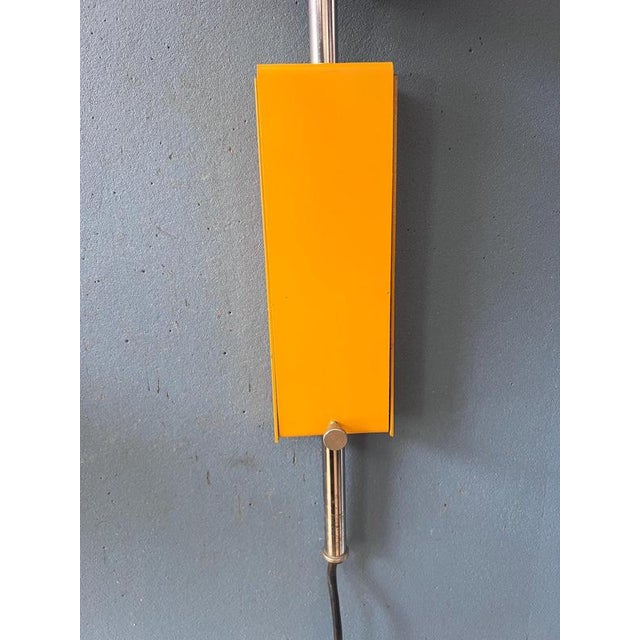 Vintage Yellow Arc Eyeball Wall Lamp by Herda For Sale - Image 11 of 13