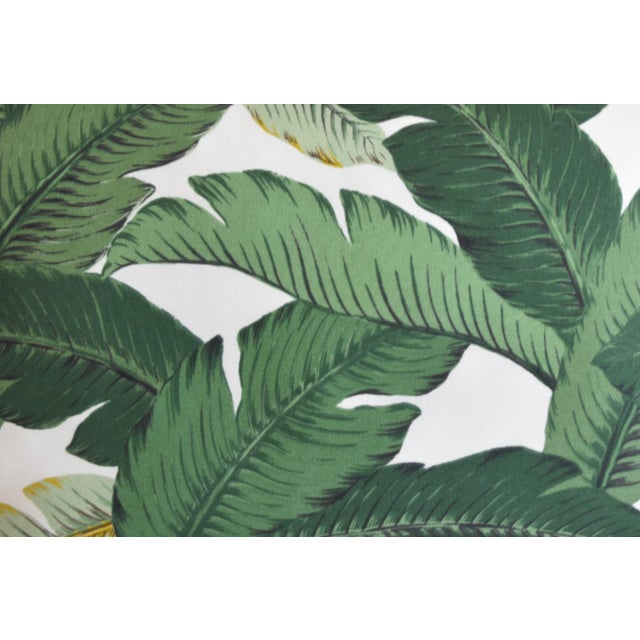 Tropical Iconic Banana Leaf Pillow Including the Feather/Down Insert For Sale - Image 4 of 7
