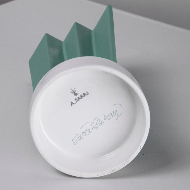 Ceramic Vase by Ettore Sottsass for Alessio Sarri, 1990s For Sale - Image 10 of 12