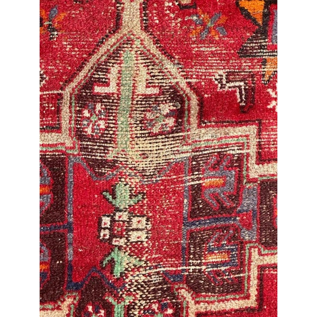 Vintage Distressed Rustic Hamadan Rug, 1950s For Sale - Image 9 of 18