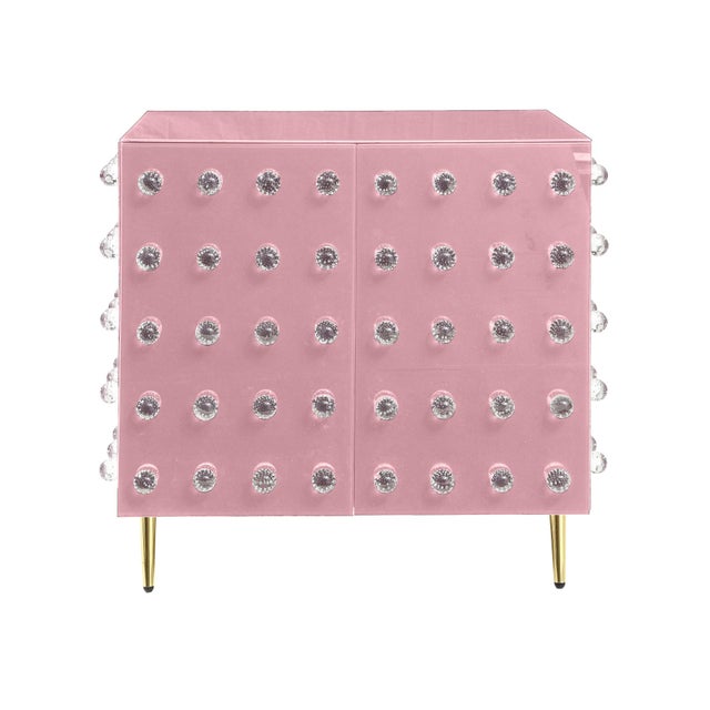 Discover the epitome of Italian craftsmanship with this exquisite pink glass cabinet, a limited-edition masterpiece....